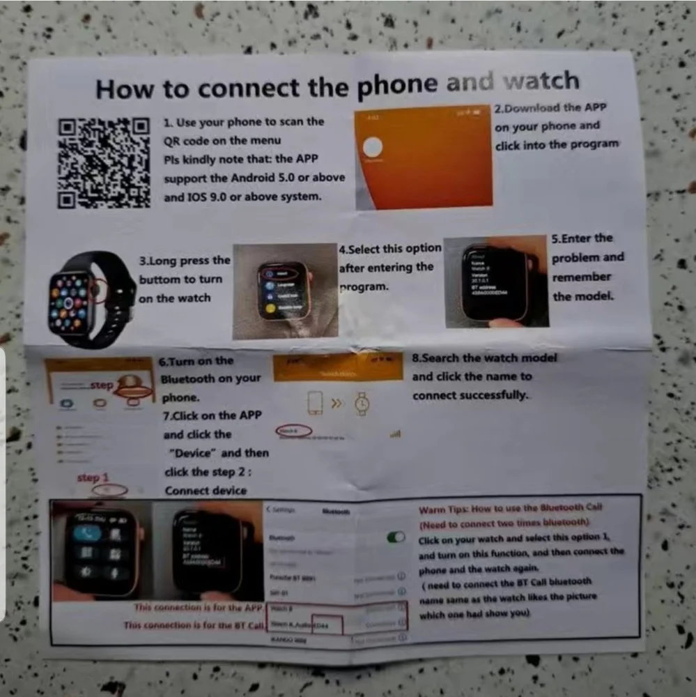 - Smart Watch For Android & IOS Cellphones with Extra Band